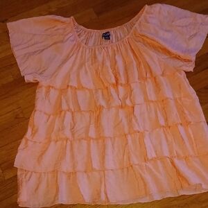 Rouge Collection Peach Blouse